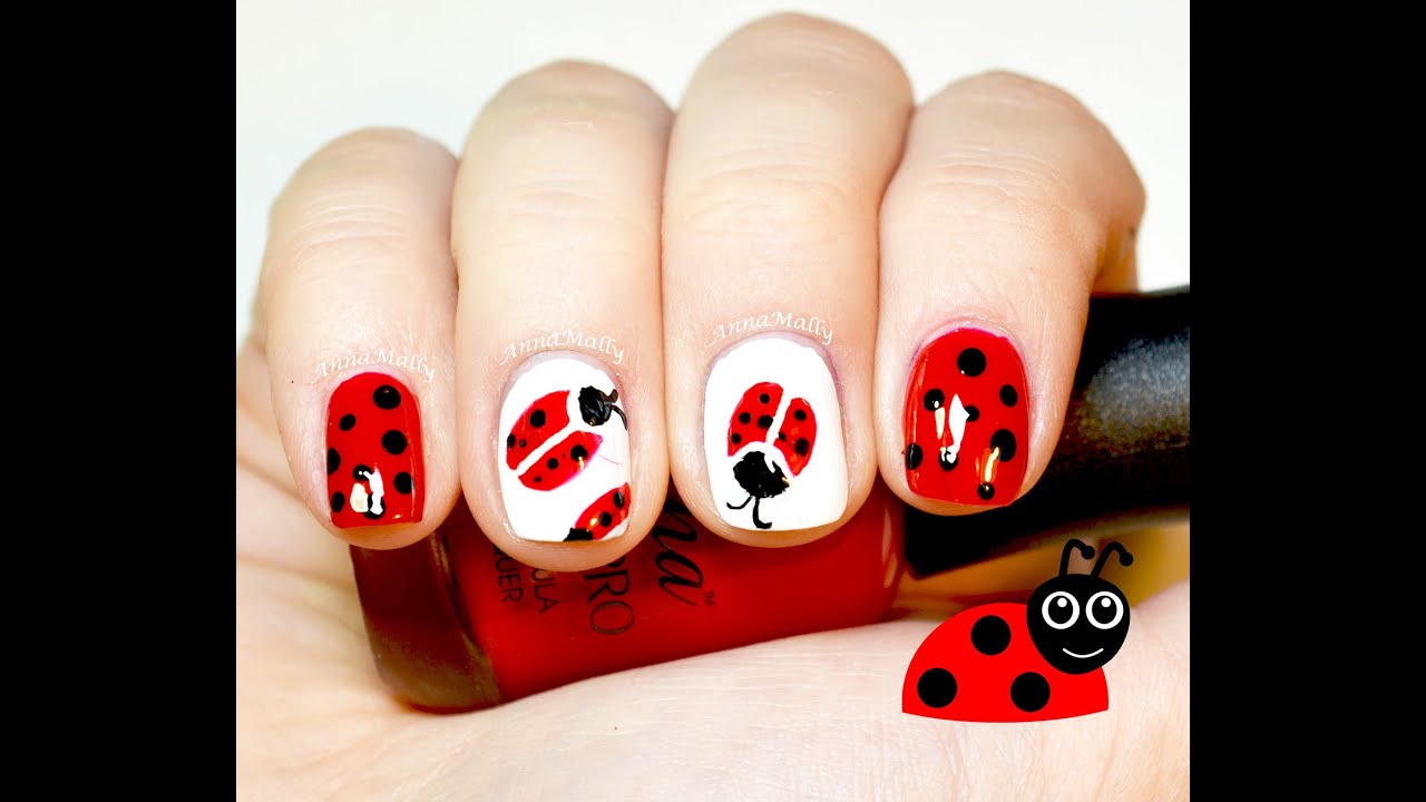 Detail Ladybug Nail Designs Nomer 13