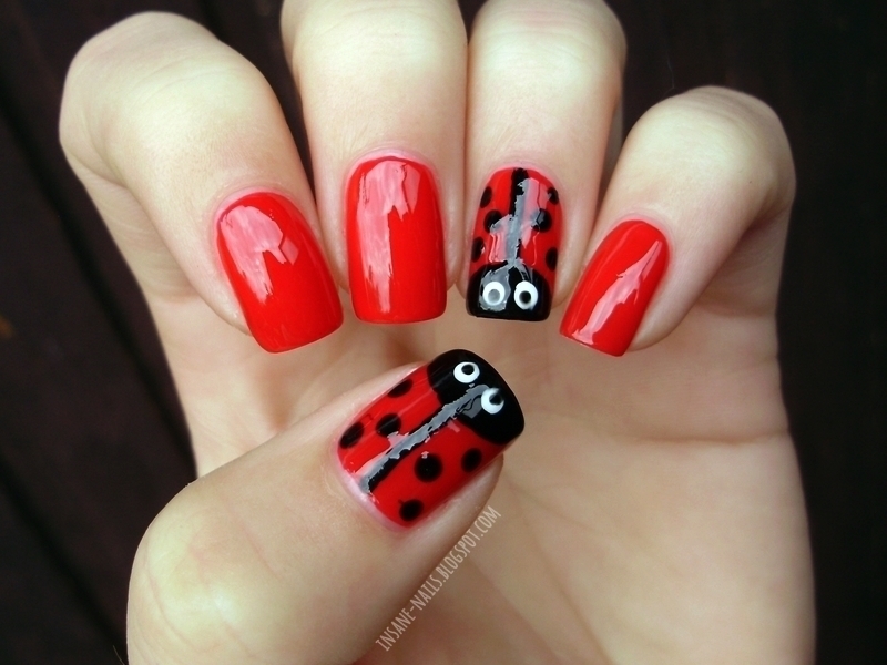 Detail Ladybug Nail Designs Nomer 5