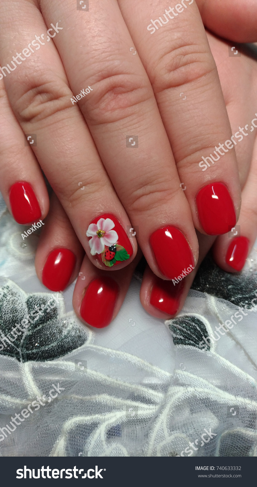 Detail Ladybug Nail Designs Nomer 48