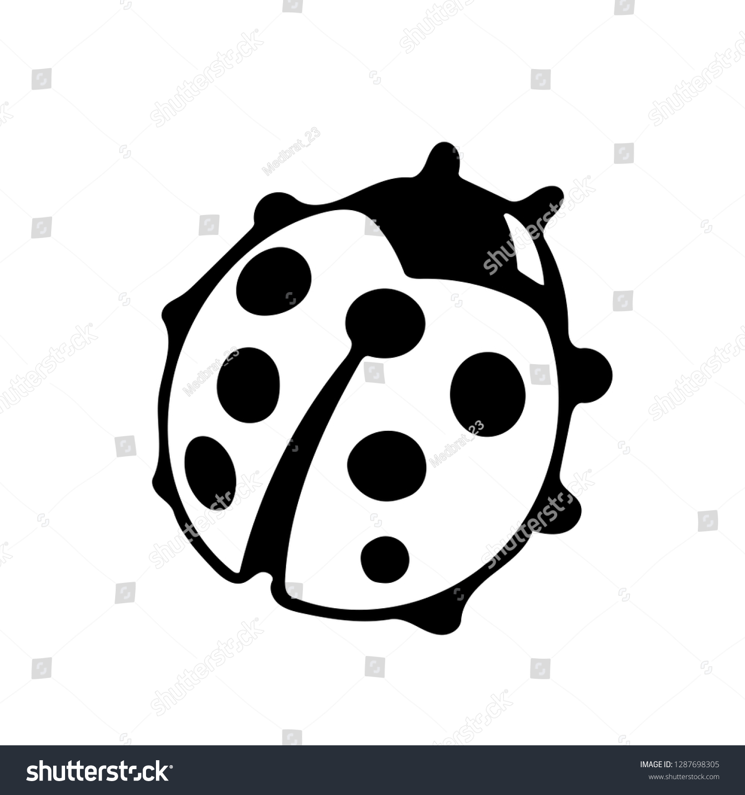 Detail Ladybug Silhouette Nomer 2