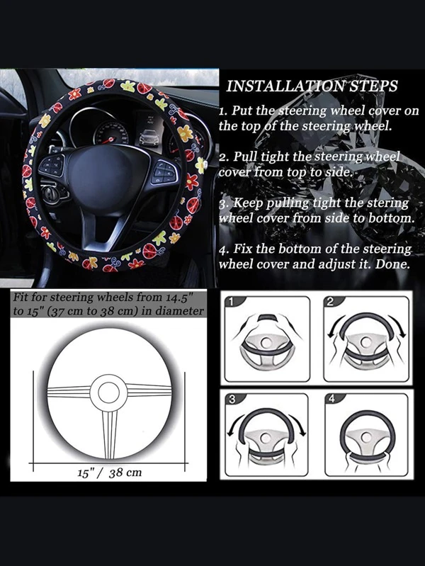 Detail Ladybug Steering Wheel Cover Nomer 50