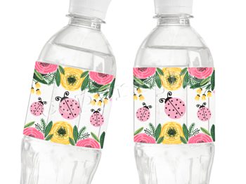 Detail Ladybug Water Bottle Labels Free Nomer 28