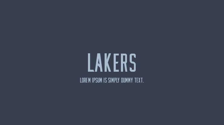 Detail Lakers Font Nomer 44