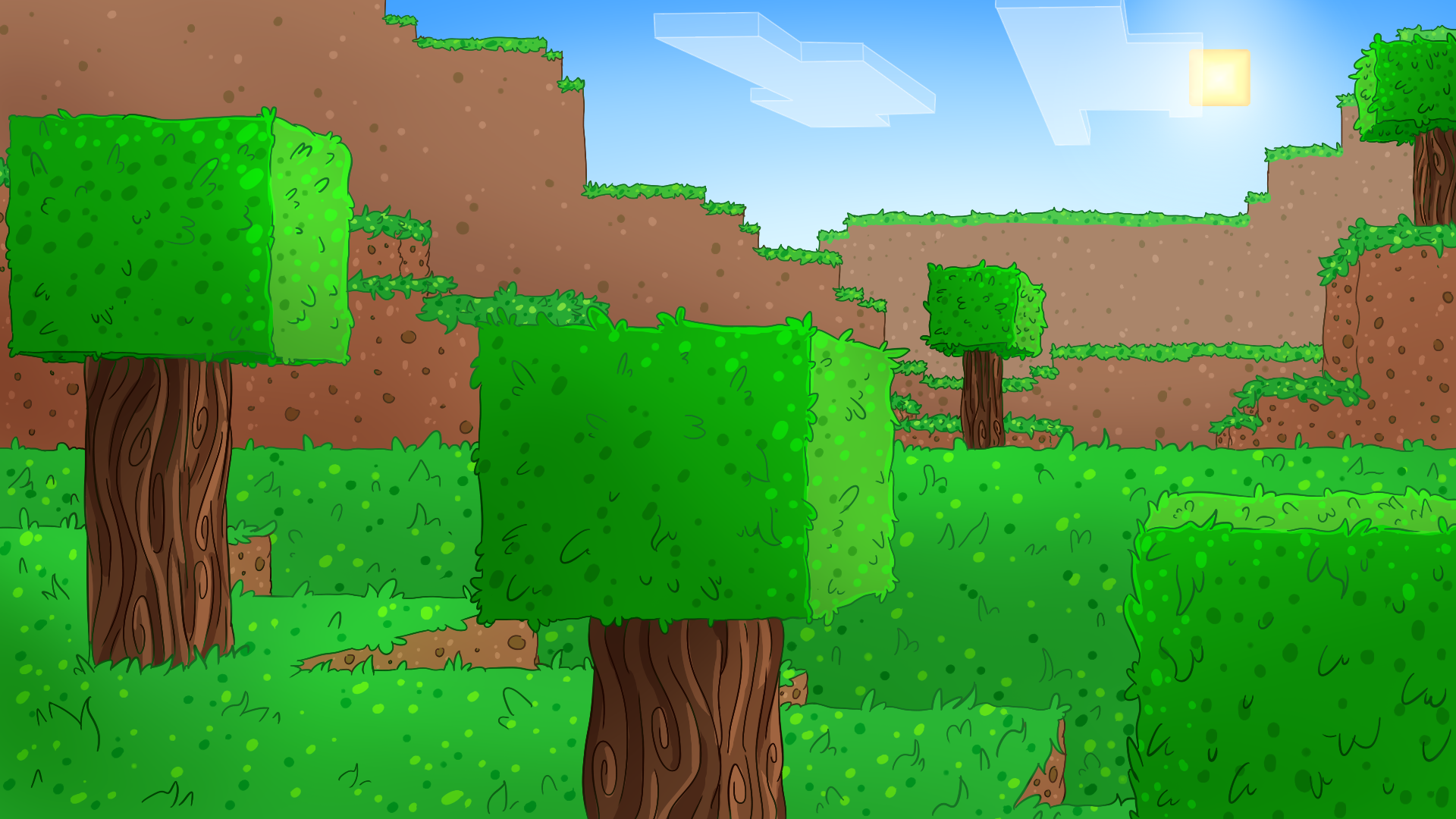 Detail Minecraft Background Png Nomer 24