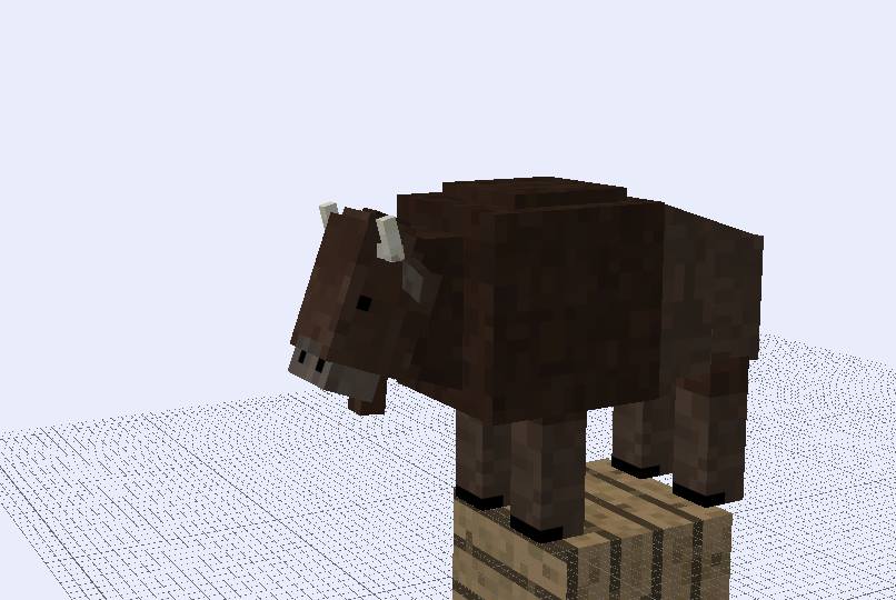 Detail Minecraft Bison Nomer 33