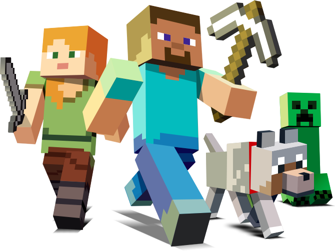 Detail Minecraft Characters Transparent Nomer 46