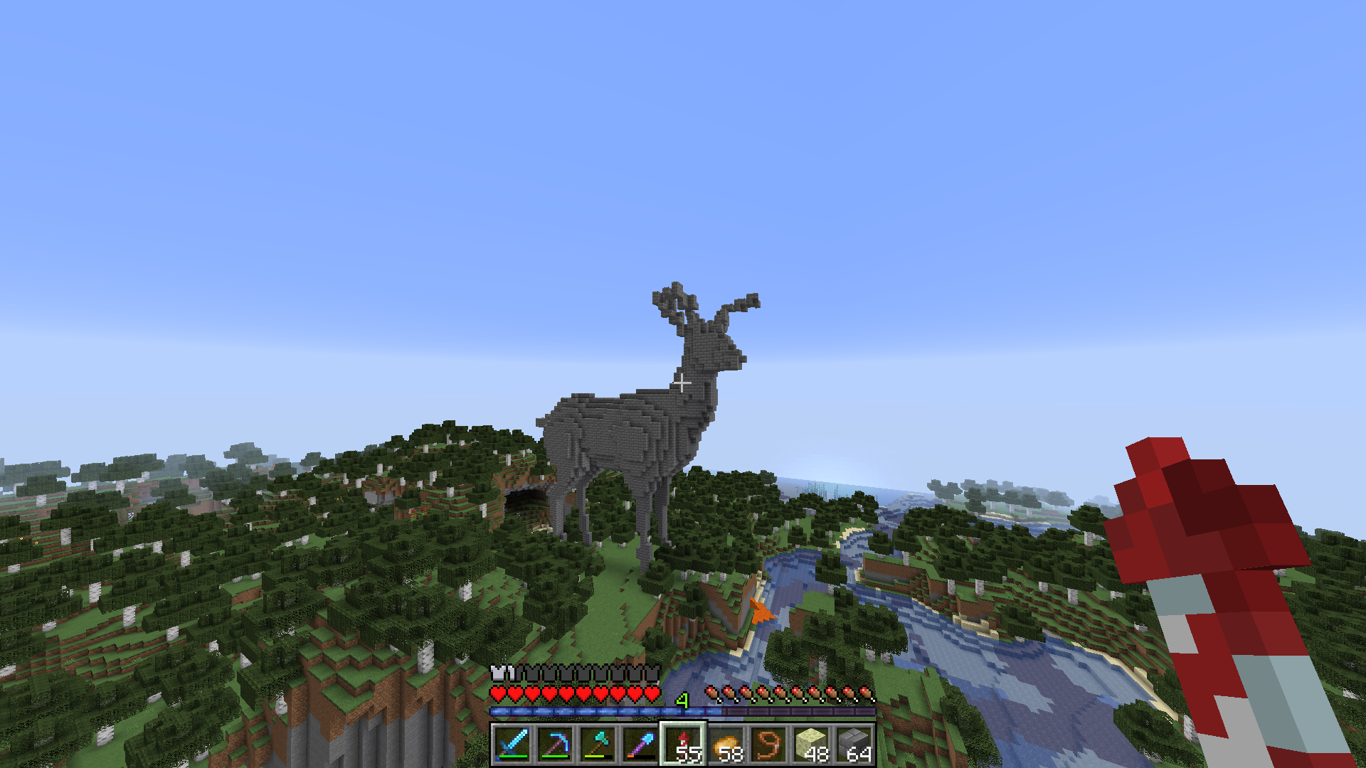 Detail Minecraft Deer Statue Nomer 3