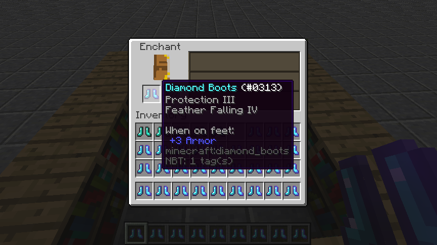 Detail Minecraft Feather Falling 4 Nomer 27