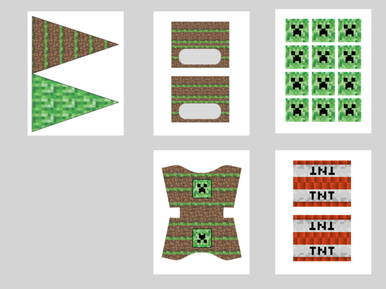 Detail Minecraft Food Tent Cards Free Nomer 33