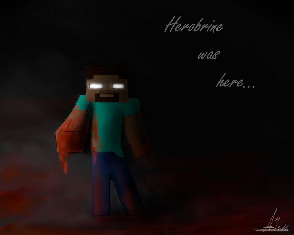 Detail Minecraft Herobrine Wallpaper Nomer 13