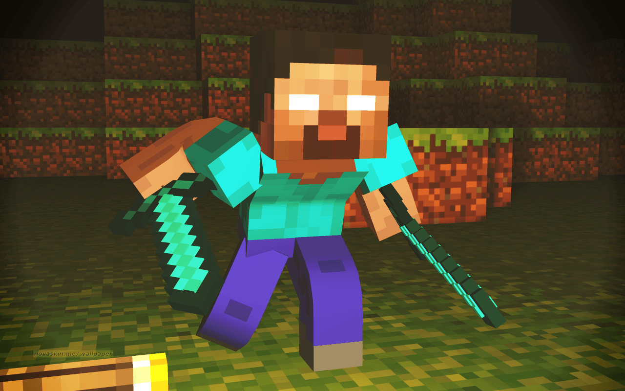 Detail Minecraft Herobrine Wallpaper Nomer 6