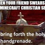 Detail Minecraft Holy Hand Grenade Nomer 20