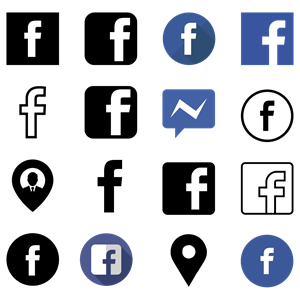 Detail Lambang Facebook Hitam Putih Nomer 55