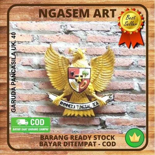 Detail Lambang Garuda Pancasila Emas Koleksi Nomer 33 2968