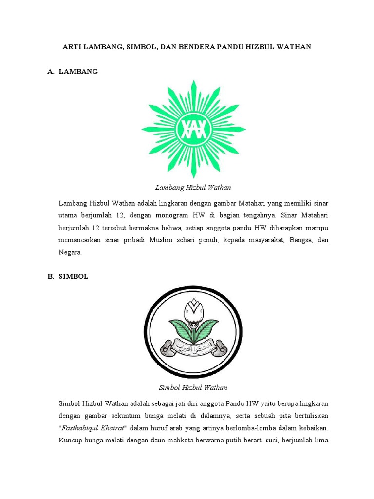 Detail Lambang Hizbul Wathan Nomer 26