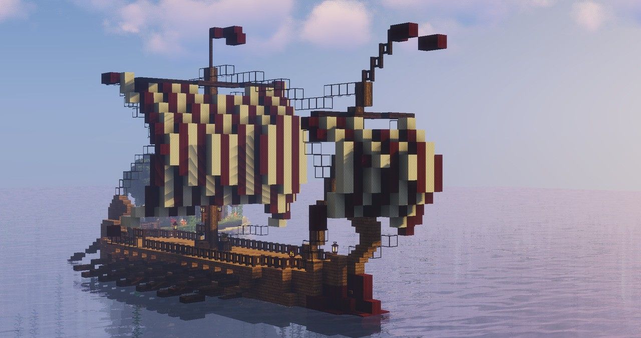 Download Minecraft Medieval Fishing Boat Nomer 15