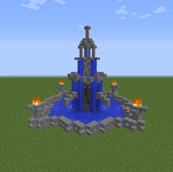 Detail Minecraft Medieval Fountain Nomer 11