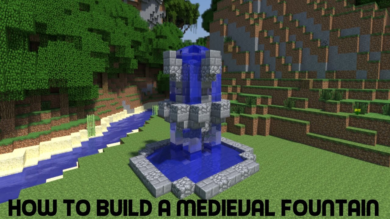 Detail Minecraft Medieval Water Fountain Nomer 8