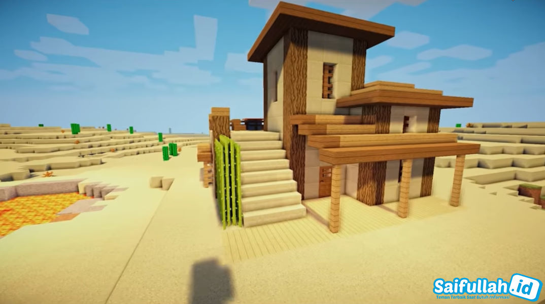 Detail Minecraft Membuat Rumah Tingkat Nomer 26