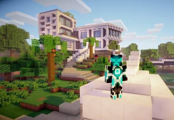 Detail Minecraft Membuat Rumah Tingkat Nomer 44