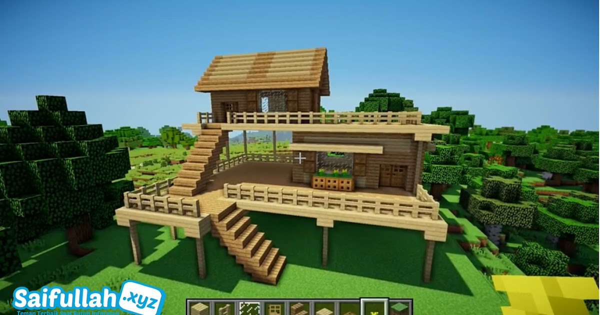 Detail Minecraft Membuat Rumah Tingkat Nomer 8