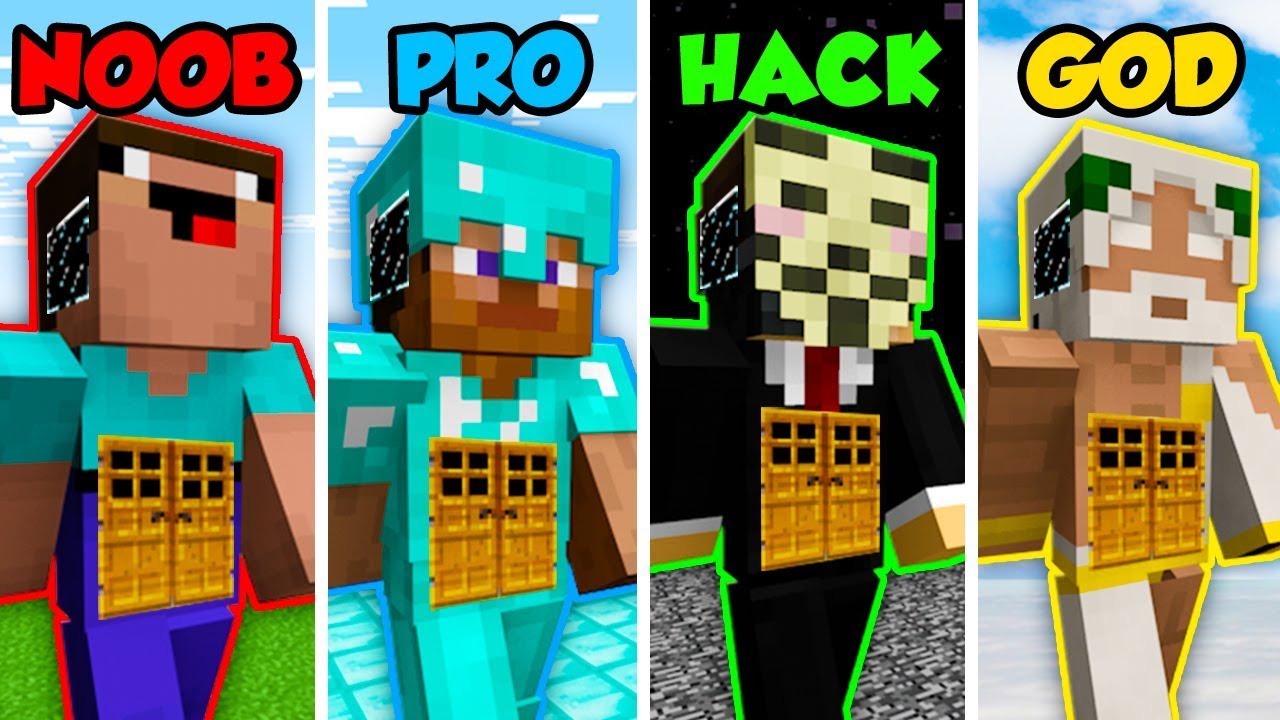 Detail Minecraft Noob Vs Pro Vs Hacker Vs God Membuat Rumah Nomer 13