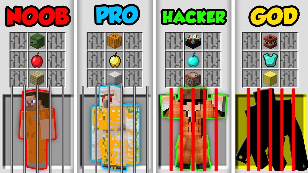 Detail Minecraft Noob Vs Pro Vs Hacker Vs God Membuat Rumah Nomer 34