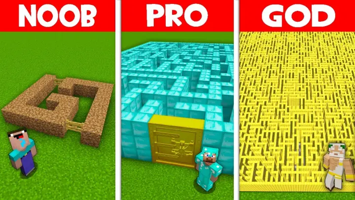 Detail Minecraft Noob Vs Pro Vs Hacker Vs God Membuat Rumah Nomer 36