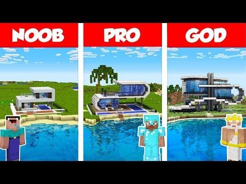 Detail Minecraft Noob Vs Pro Vs Hacker Vs God Membuat Rumah Nomer 55