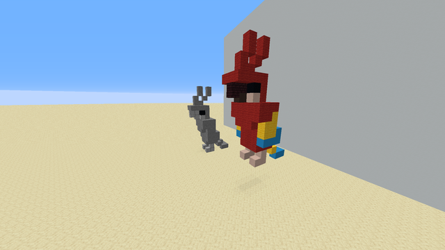 Detail Minecraft Parrot Statue Nomer 3