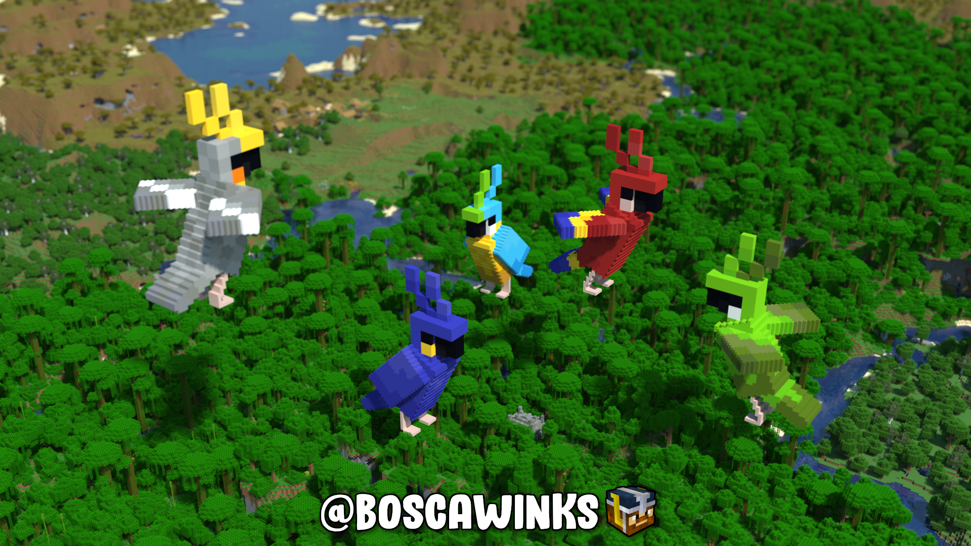 Detail Minecraft Parrot Statue Nomer 5