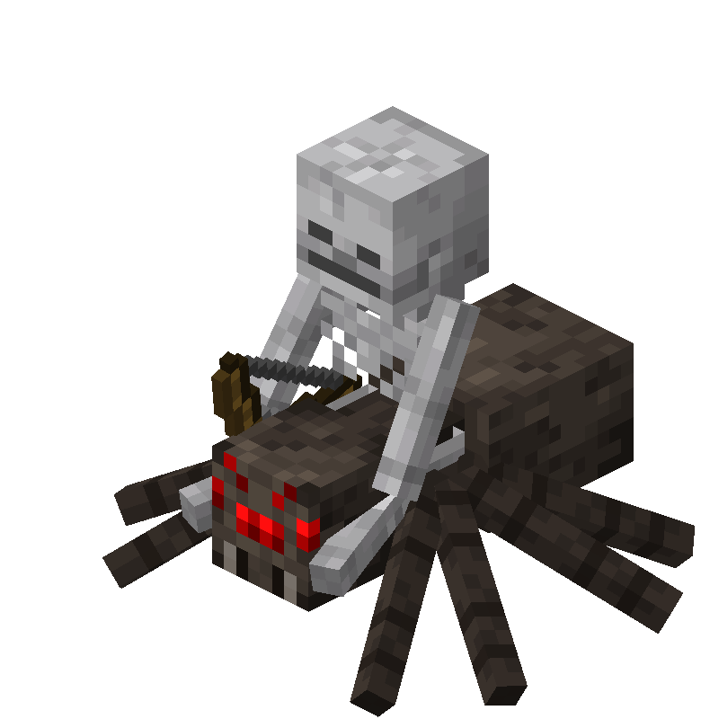 Minecraft Skeleton Riding A Spider - KibrisPDR