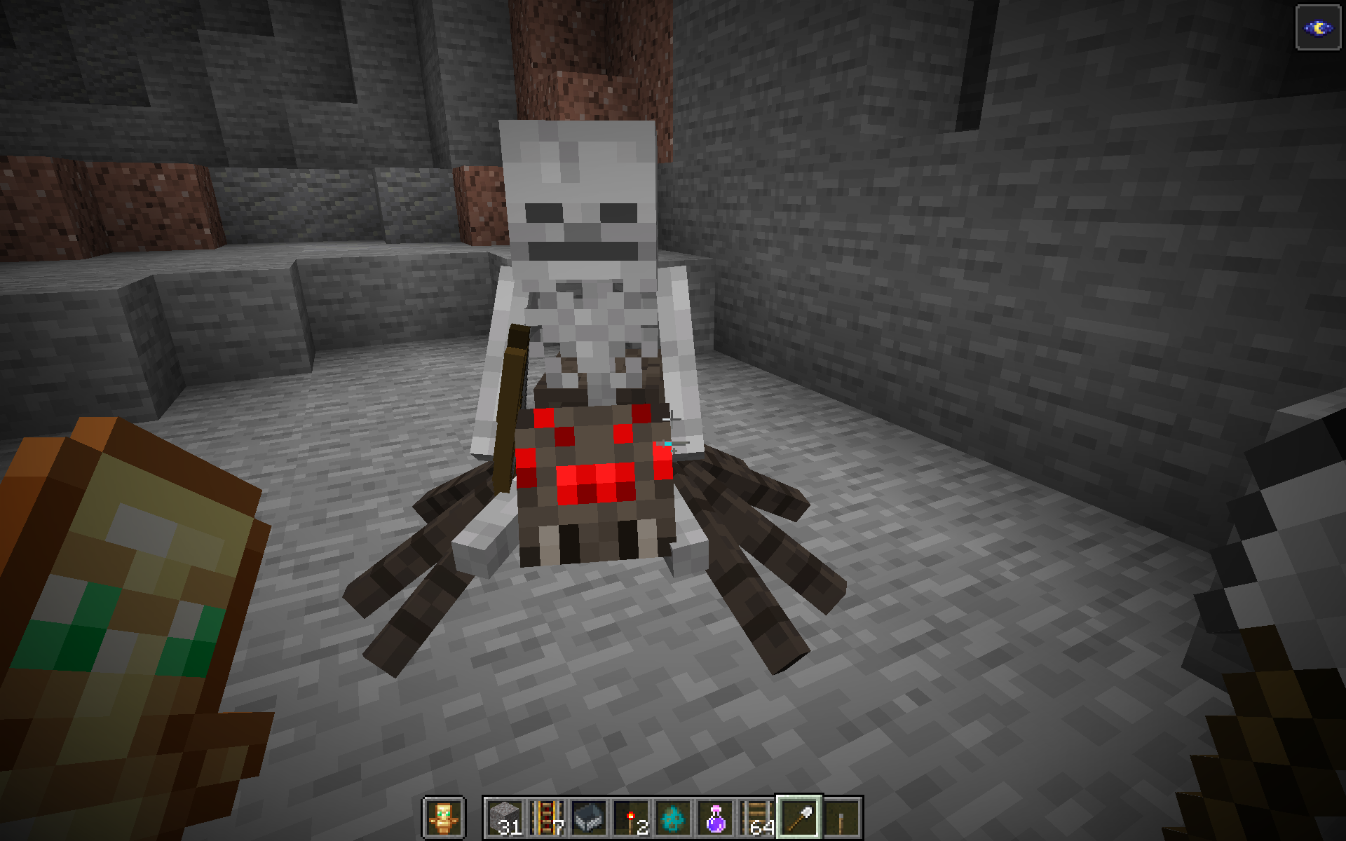 Detail Minecraft Skeleton Riding A Spider Nomer 2