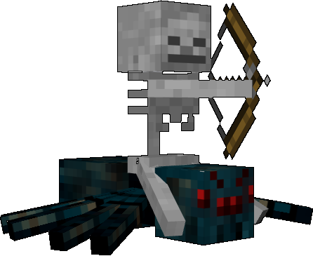 Detail Minecraft Skeleton Riding A Spider Nomer 14