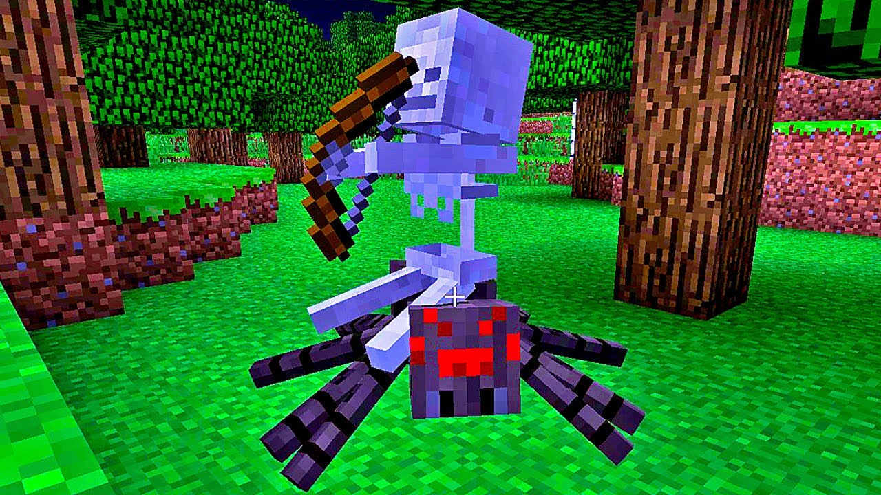 Detail Minecraft Skeleton Riding A Spider Nomer 4