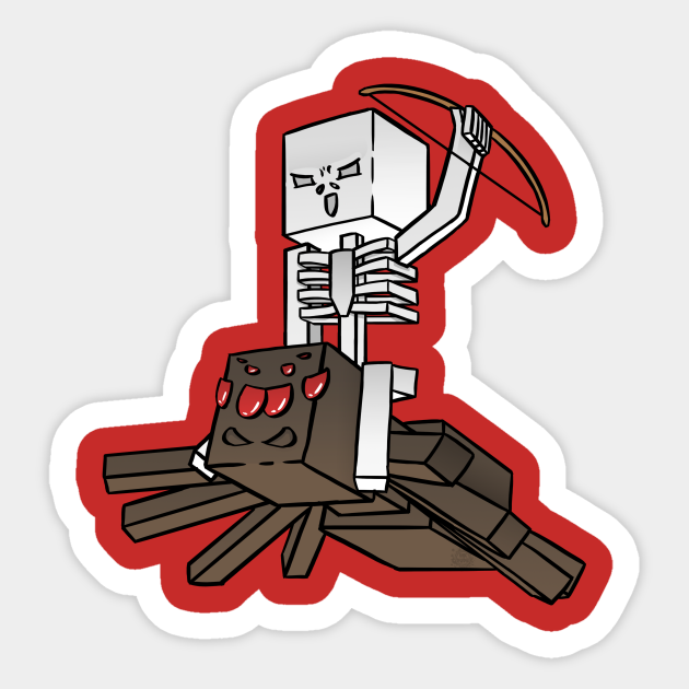 Detail Minecraft Skeleton Riding A Spider Nomer 42