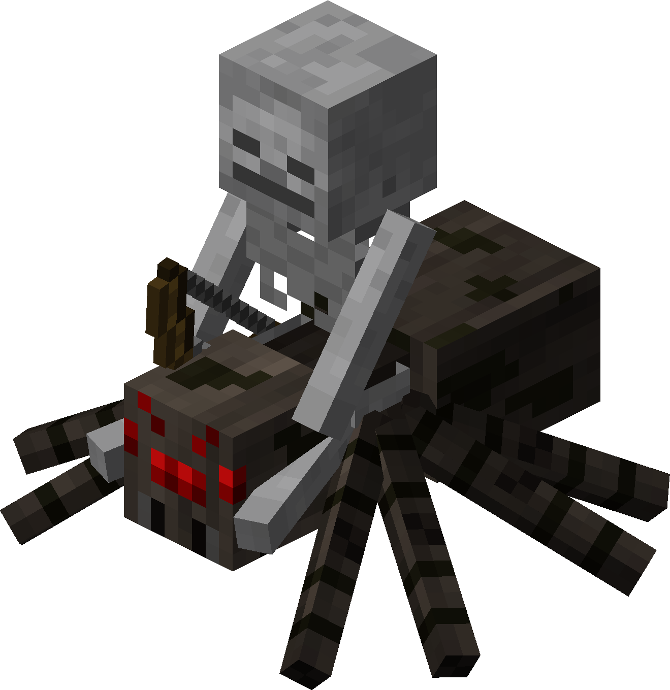 Detail Minecraft Skeleton Riding A Spider Nomer 6