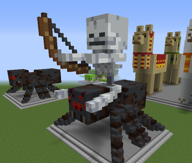 Detail Minecraft Skeleton Riding A Spider Nomer 56
