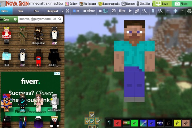 Minecraft Skins Editor - KibrisPDR