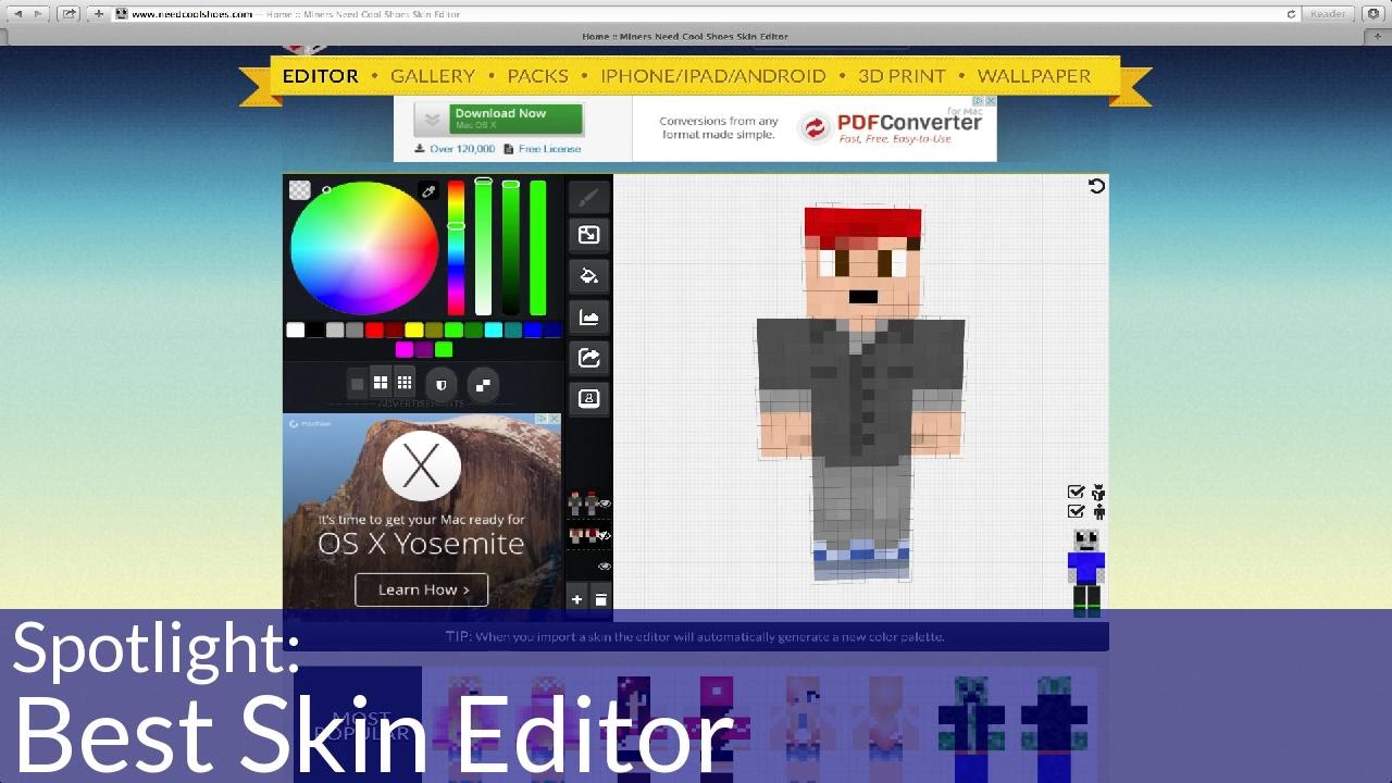 Detail Minecraft Skins Editor Nomer 2