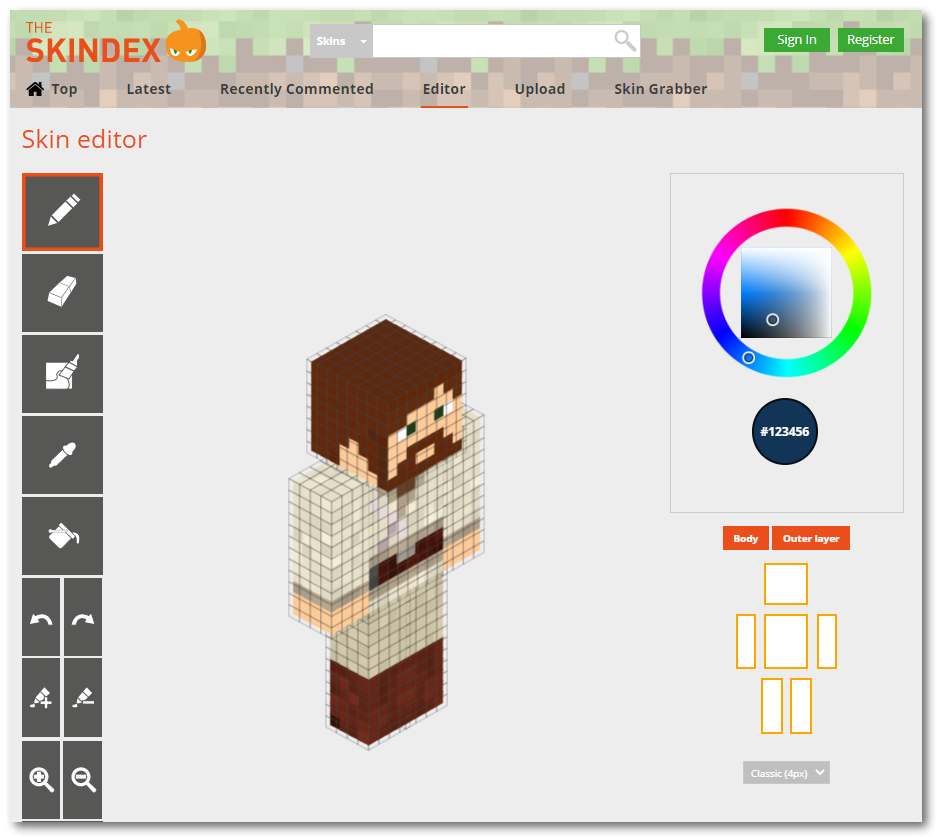 Detail Minecraft Skins Editor Nomer 3