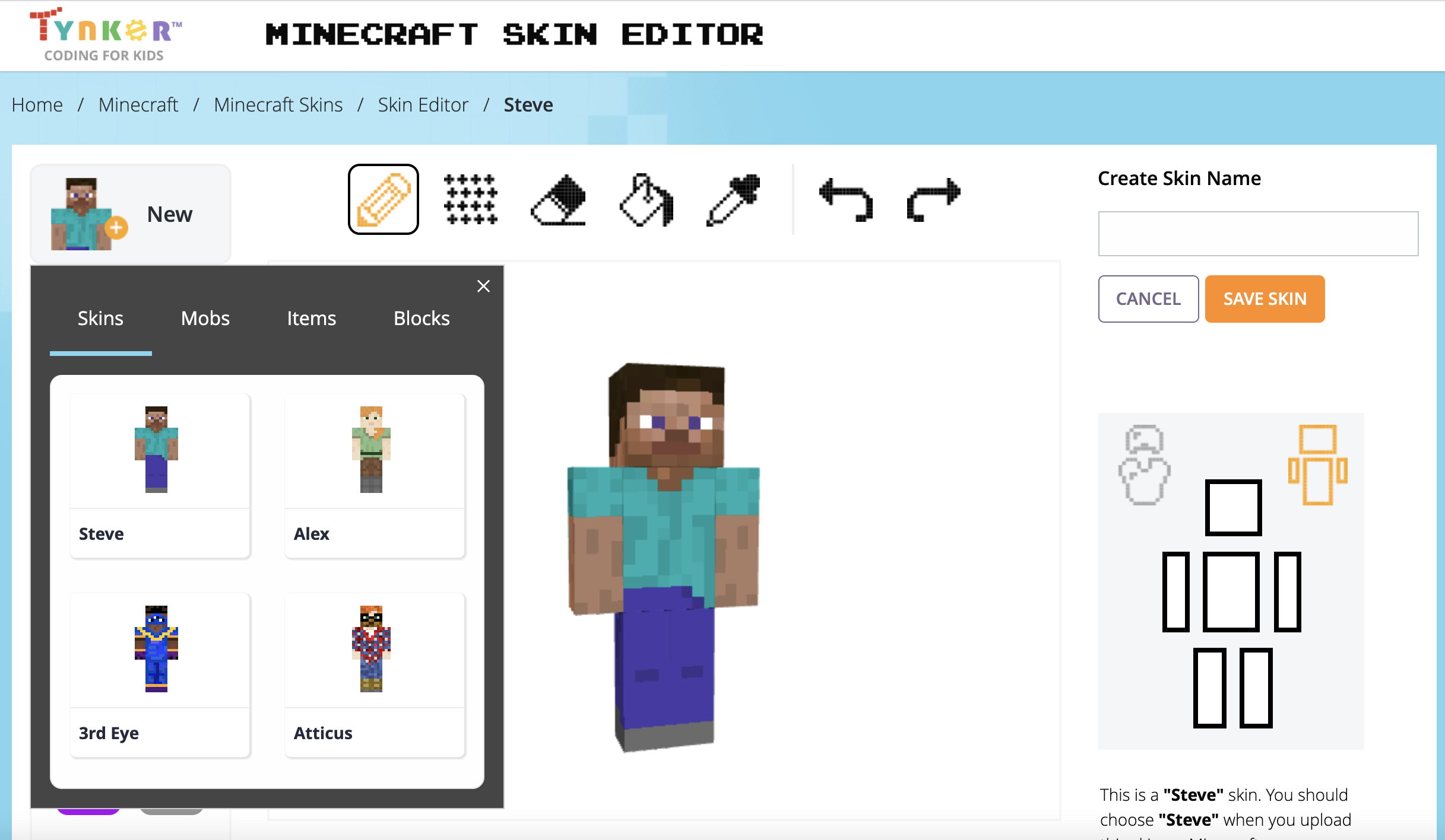 Detail Minecraft Skins Editor Nomer 33