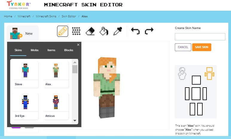 Detail Minecraft Skins Editor Nomer 35