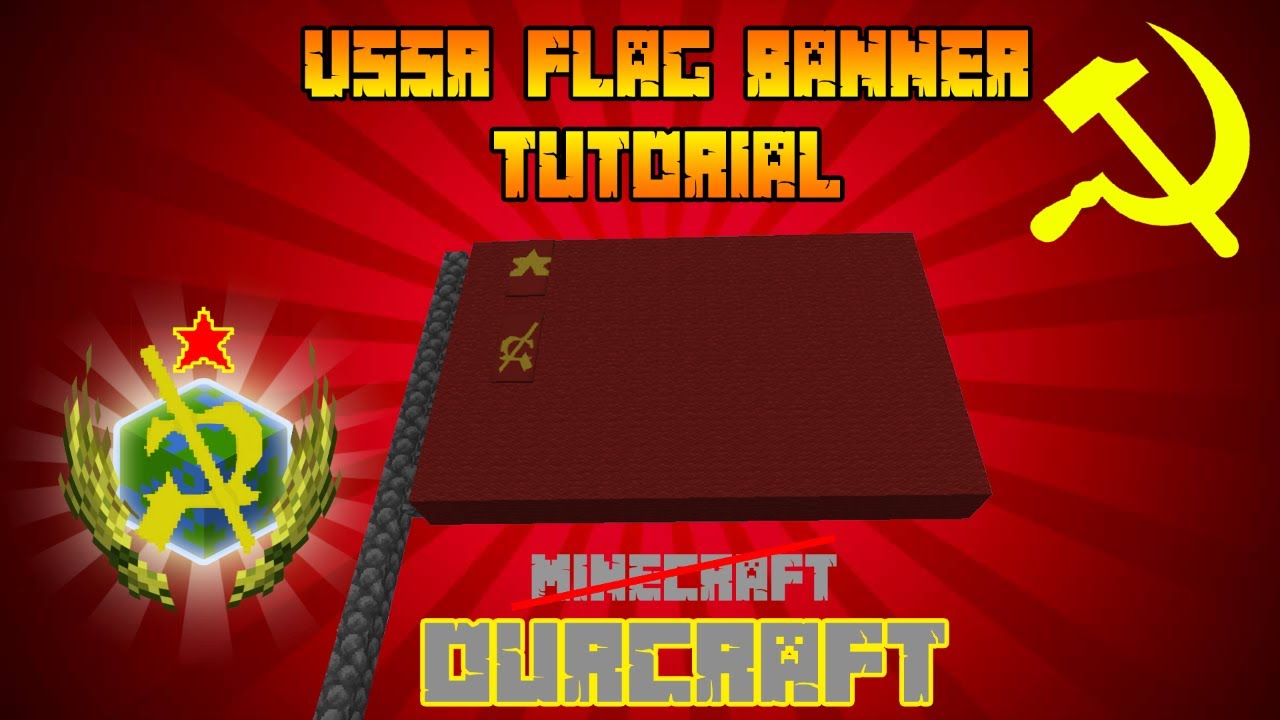 Detail Minecraft Soviet Union Banner Nomer 4