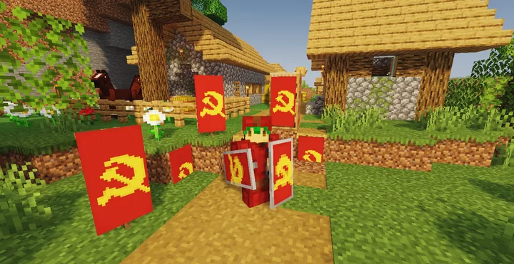 Detail Minecraft Soviet Union Banner Nomer 38