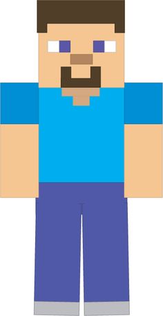 Detail Minecraft Steve Clipart Nomer 47