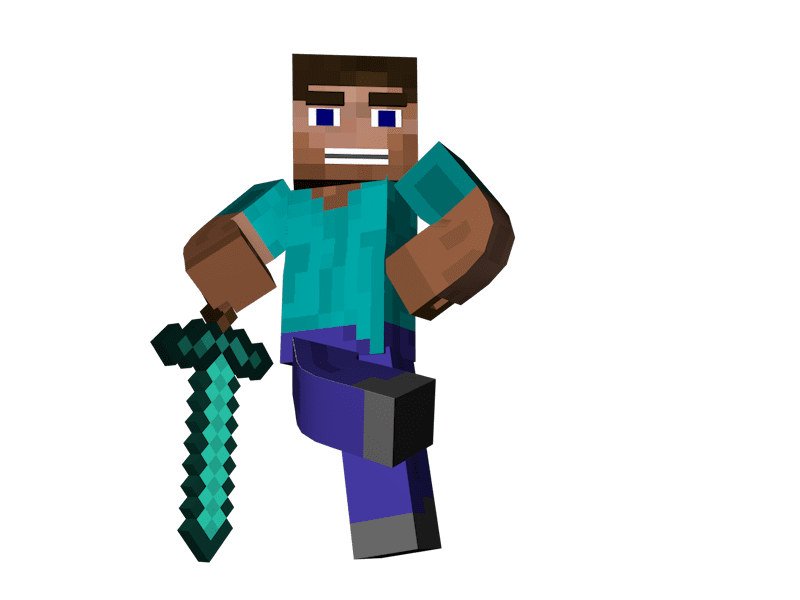 Detail Minecraft Steve Clipart Nomer 7