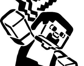 Detail Minecraft Steve Silhouette Nomer 2