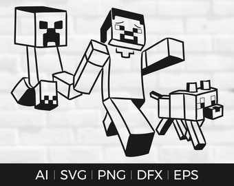 Detail Minecraft Steve Silhouette Nomer 52