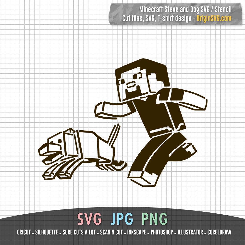 Detail Minecraft Steve Silhouette Nomer 7